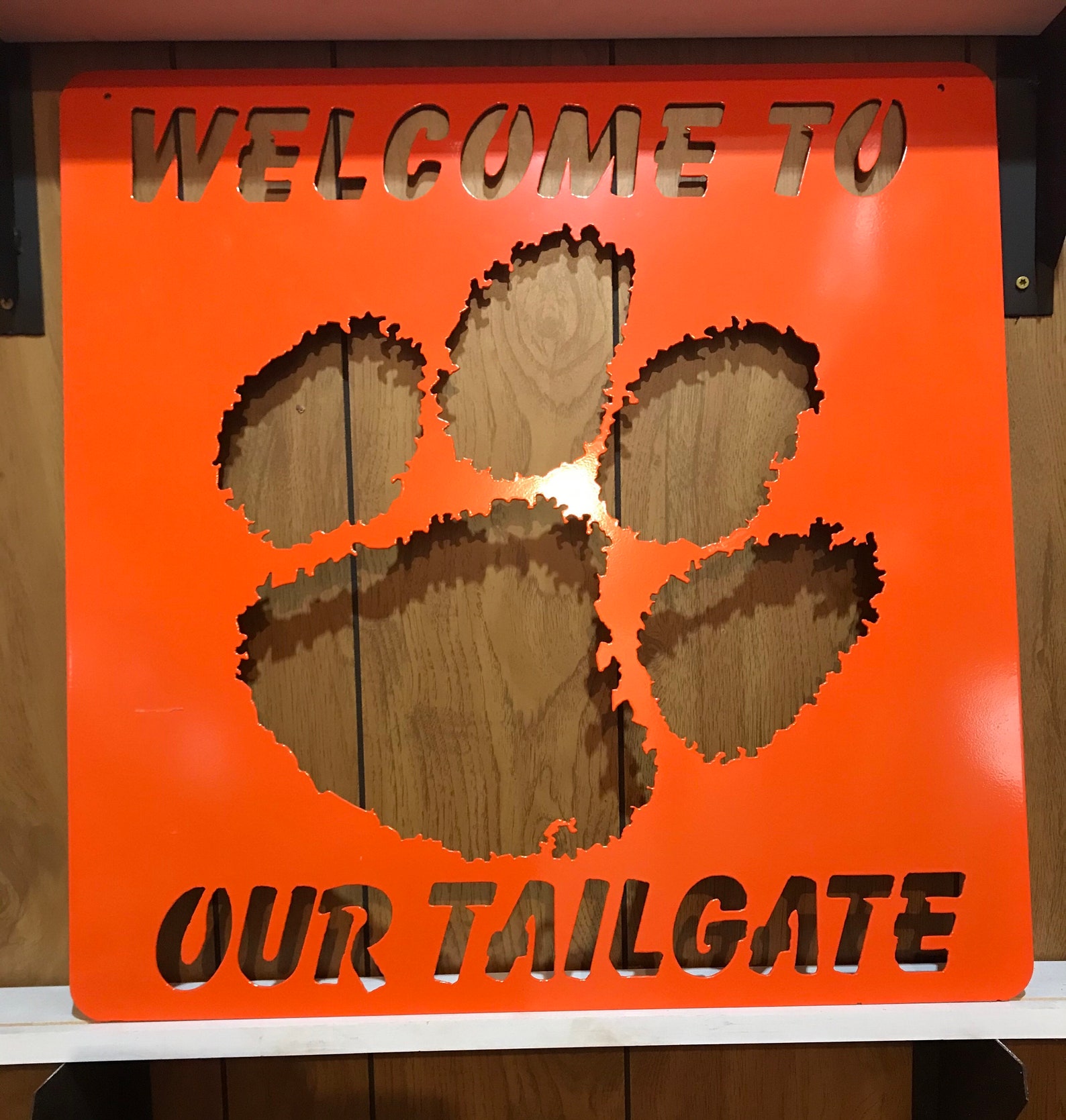 Our Tailgate Hanging Sign Etsy