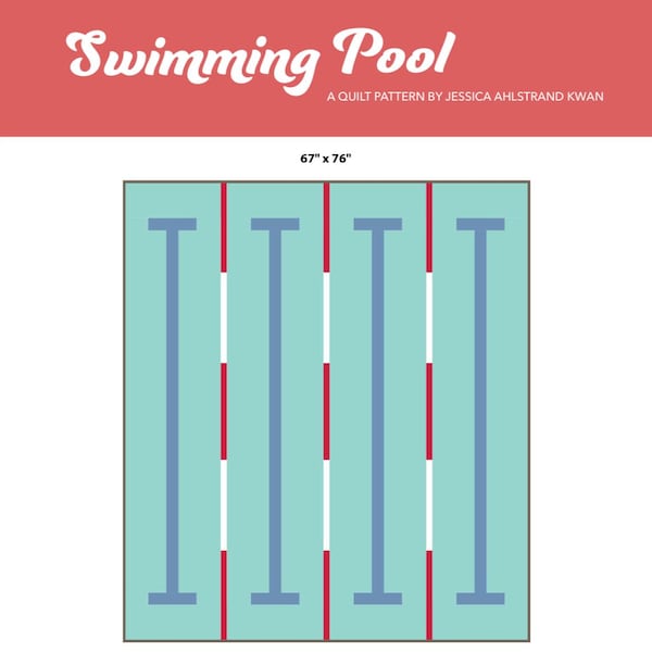 Schwimmbad Quilt Anleitung