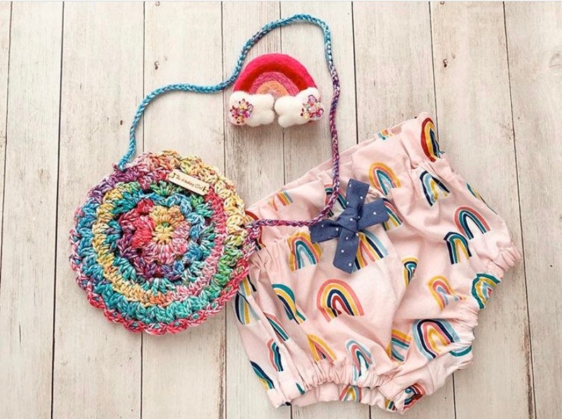 Rainbow Baby Bloomers Girls Bloomers Pink Rainbow Bloomers Etsy