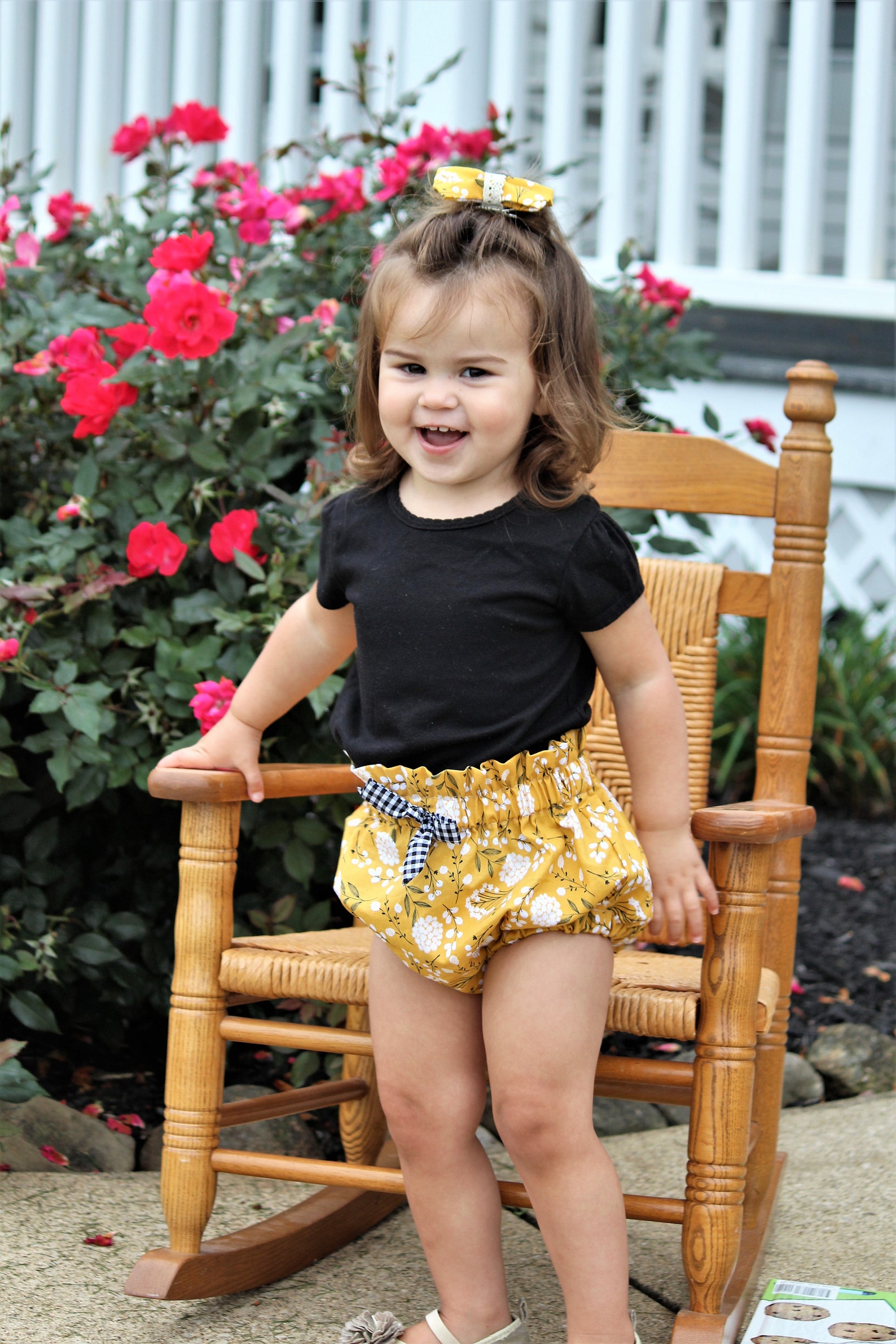 Baby Bloomers Little Girls Bloomers Yellow Floral Bloomers Etsy