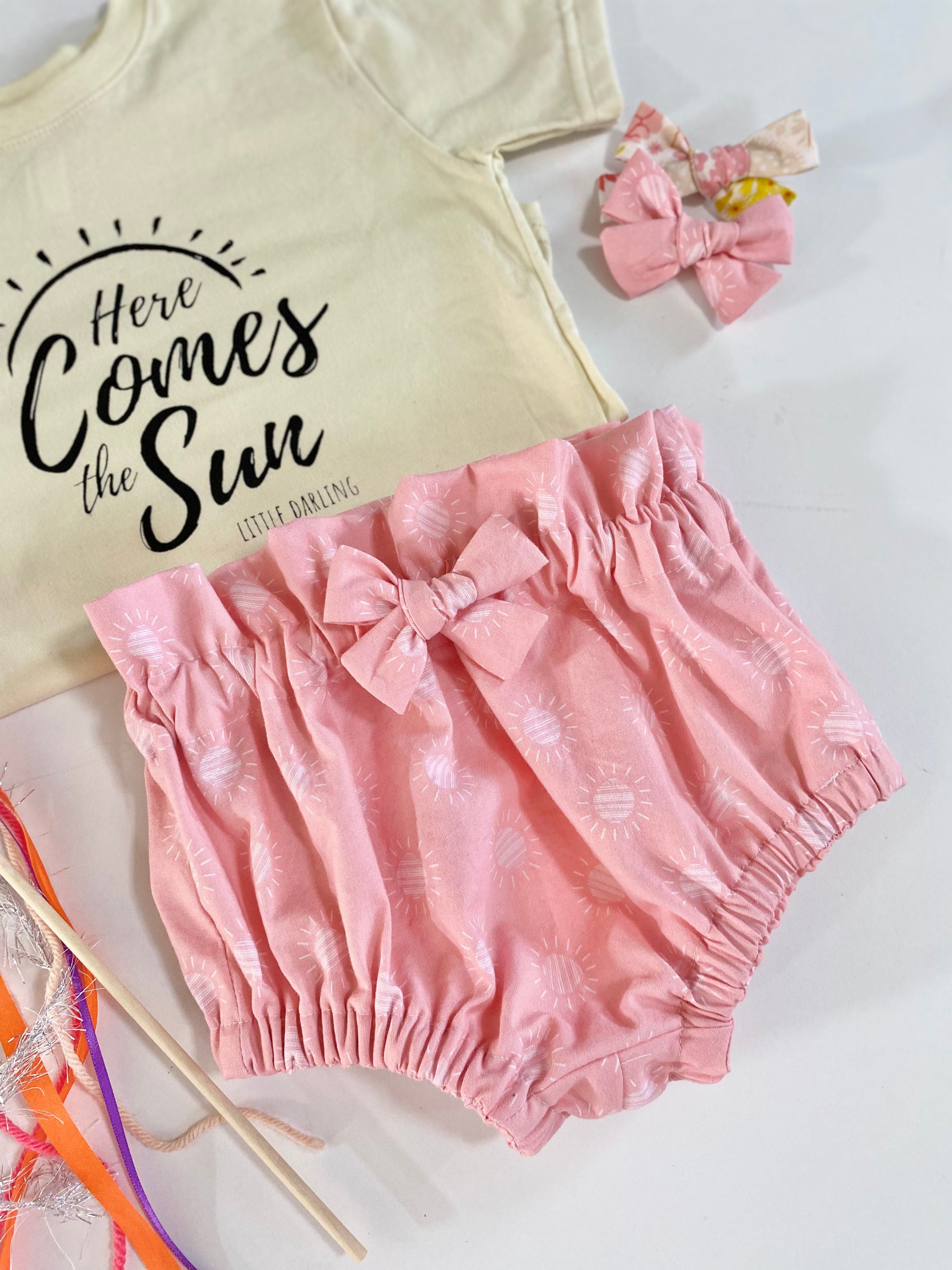 Little Girls Baby Bloomers Pink Summer Bloomers Pink Etsy
