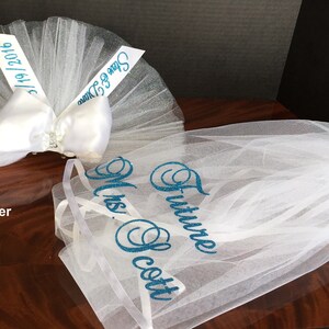 Bridal Booty Veil. Purchase individually or as a Day/Night Set.