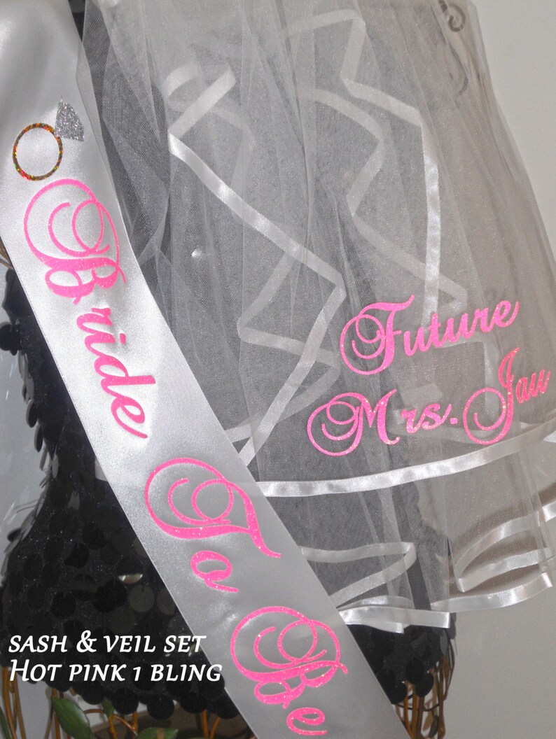 Bridal Shower Veil Purchase Individually or as a Set. Etsy