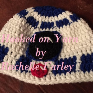 Newborn R2D2 Crochet Hat Pattern