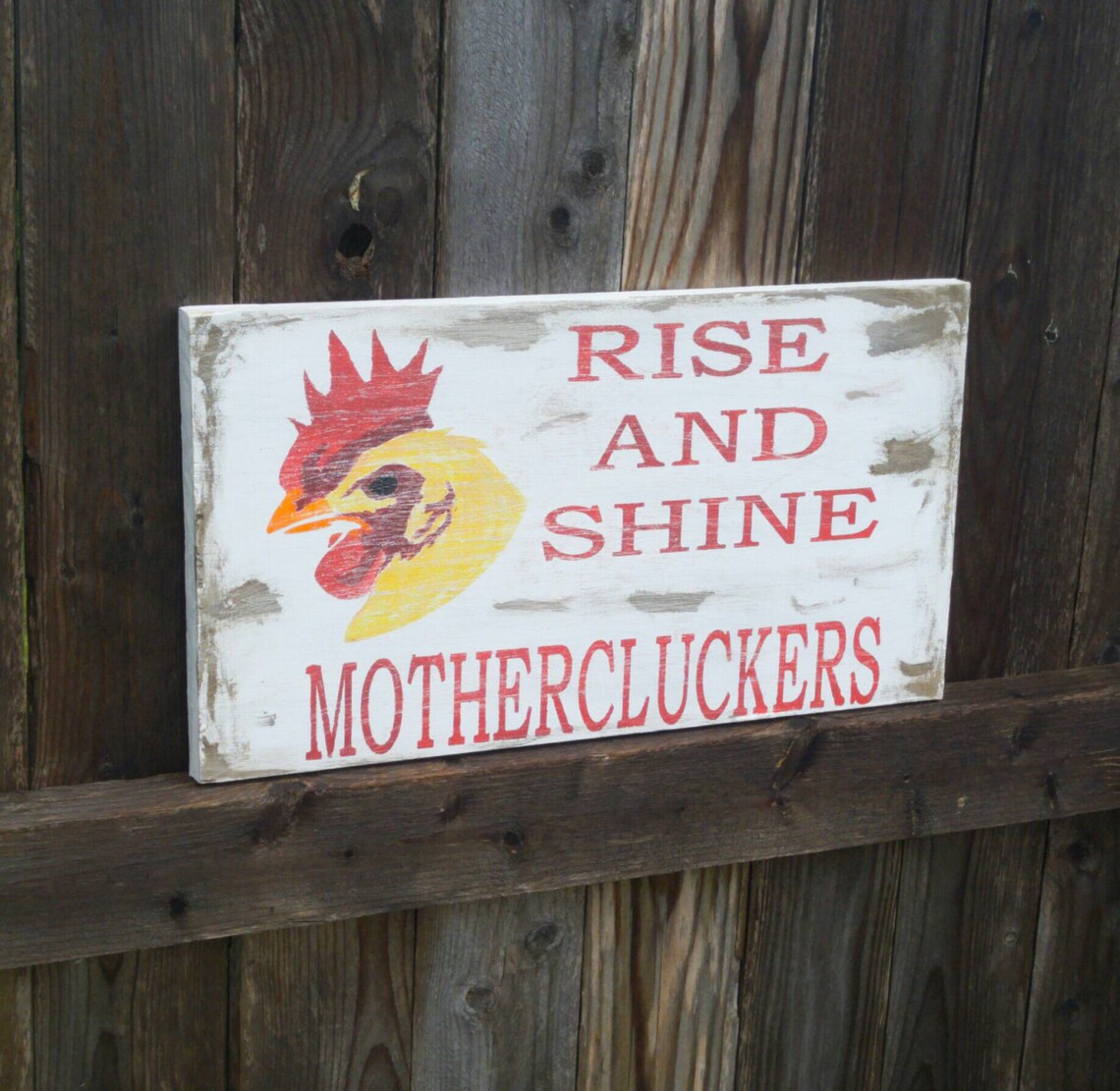 Wooden Rooster Sign Wood Rooster Sign Rooster Sign Etsy