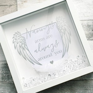 Memorial Photo Box Frame, Remembrance Gift, Personalized Keepsake