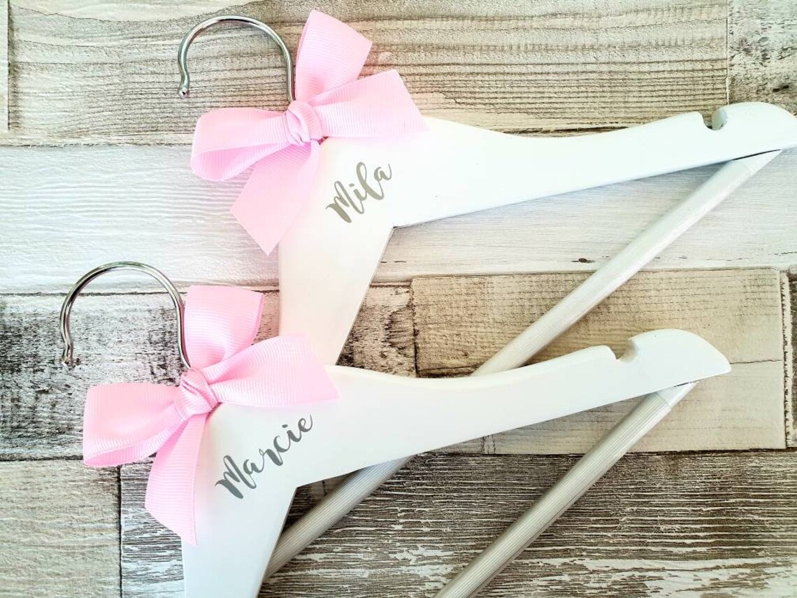 Child's Personalised Clothes Hangers pair Baby Coat Etsy