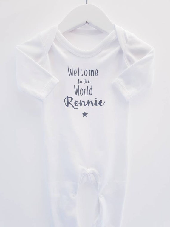 personalised newborn baby grow