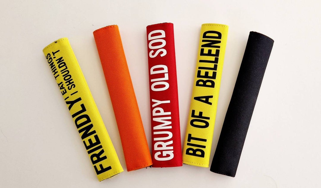 Dog Lead Warning Wrap, Please Do Not Pet, Wording of Your Choice Etsy UK