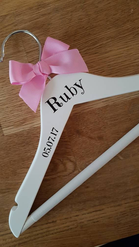 5 Personalised Baby Coat Hangers Clothes Hangers Etsy UK