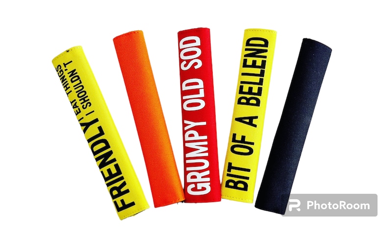 Dog lead warning Wrap, Please do not pet, wording of your choice image 3