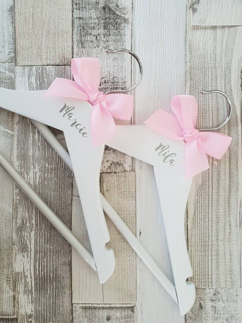 Child's Personalised Clothes Hangers pair Baby Coat Etsy