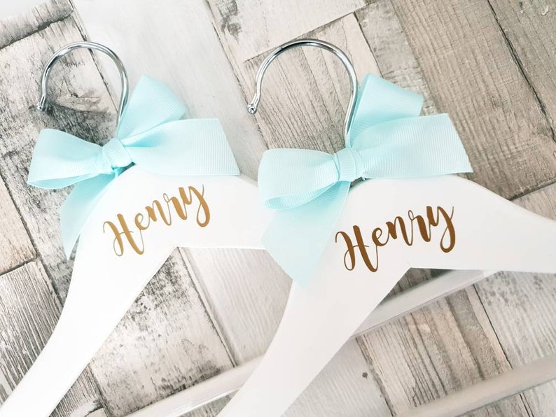 Child's Personalised Clothes Hangers pair Baby Coat Etsy