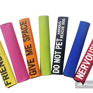 Dog lead warning Wrap, Please do not pet, wording of your choice image 4