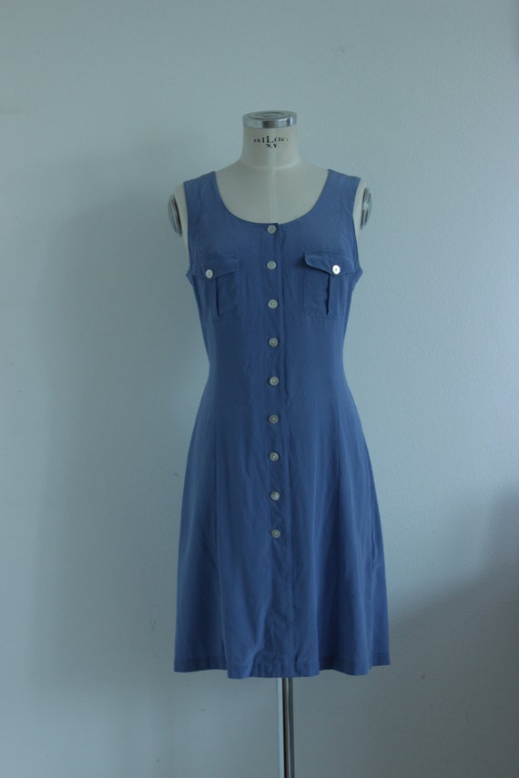 Lavender silk dress, vintage silk dress, buttons d