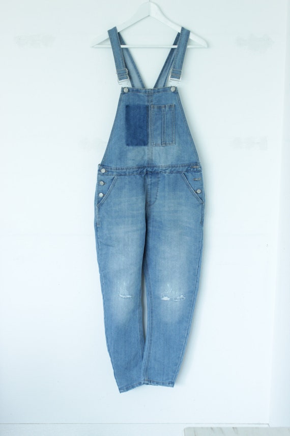 used denim overalls