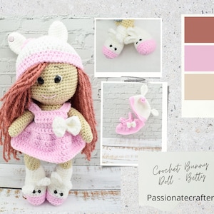 Gehäkelte Amigurumi Häschen Puppe