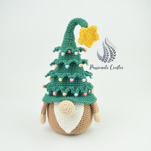 Christmas tree gnome crochet pattern- Crochet Christmas gnome pattern- Christmas decorations