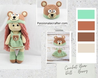 Crochet Bear Doll - Crochet Amigurumi Doll