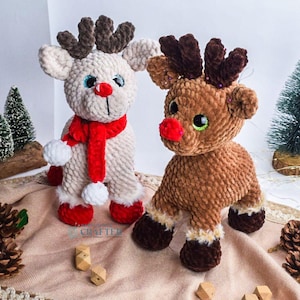 Crochet Pattern- Christmas Reindeer Pattern- Crochet Reindeer Pattern PDF