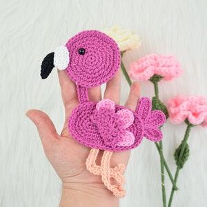 Crochet pattern Crochet flamingo applique flamingo applique pattern for blankets pdf pattern image 3