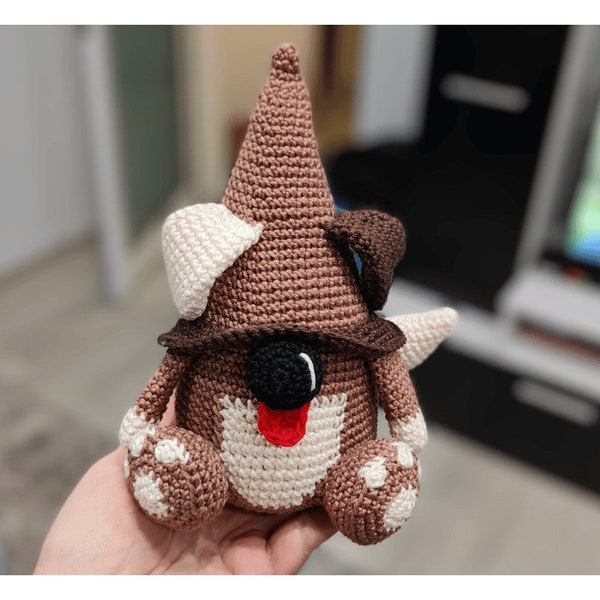 Crochet Dog Gnome Pattern- Crochet Gnome- Crochet Puppy Gnome Pattern