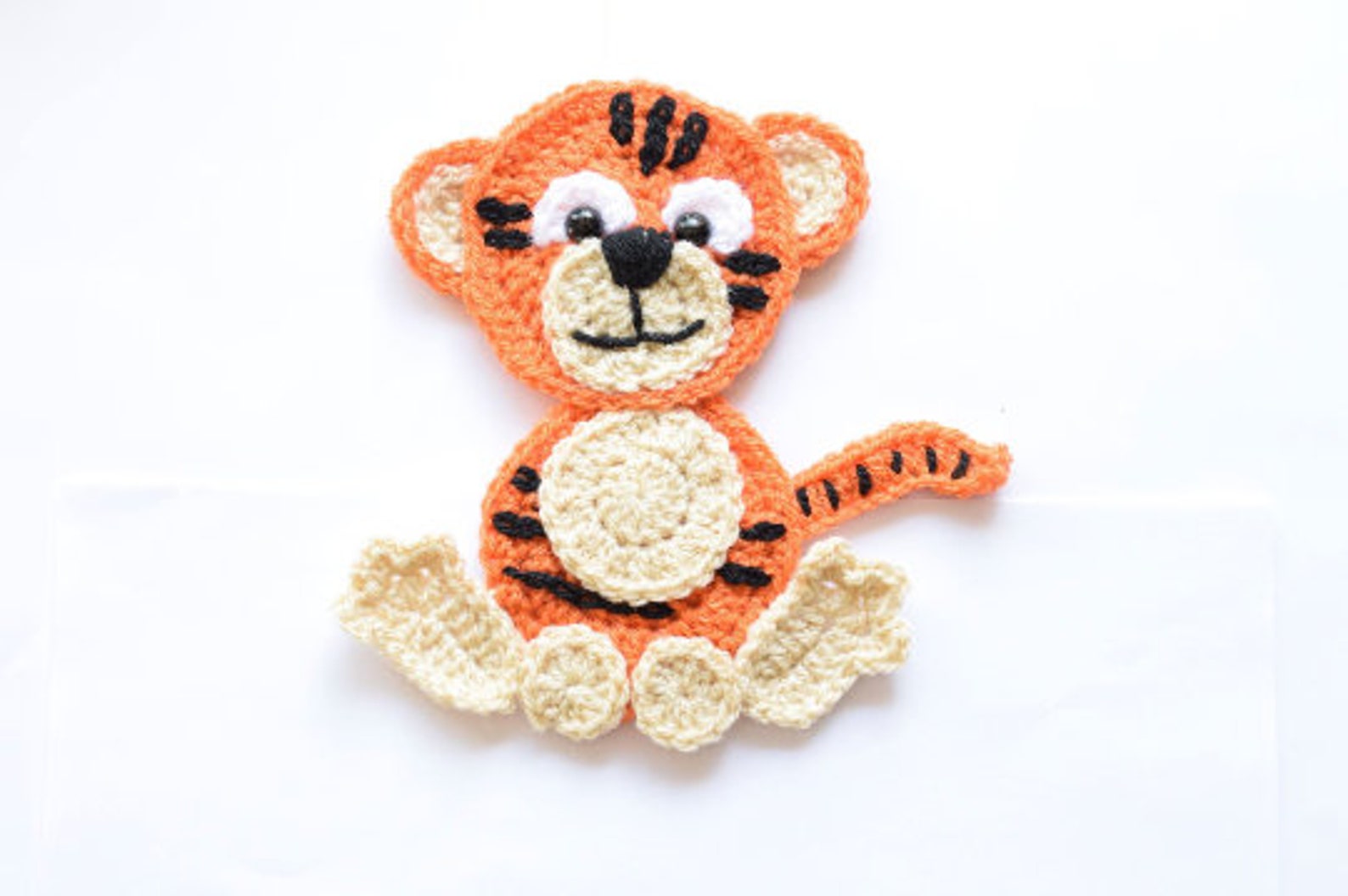 Crochet Pattern Set of 62 Crochet Animal Appliques Jungle Animals