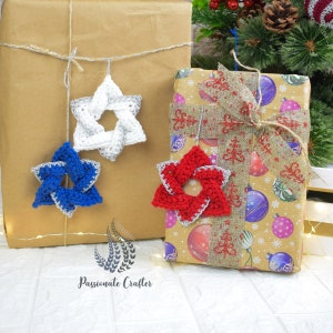 Crochet Christmas Star Ornament Pattern- Crochet Star Pattern PDF
