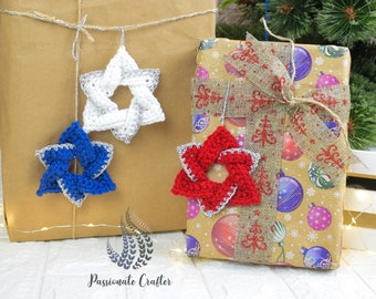 Crochet Christmas Star Ornament Pattern- Crochet Star Pattern PDF