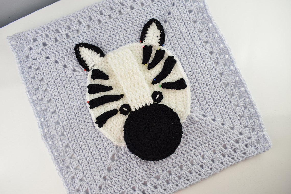 Crochet Pattern Crochet Zebra Baby Blanket Nursery Blanket Etsy