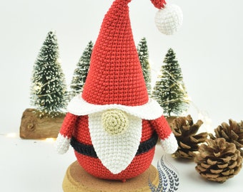 Crochet Christmas Gnome Pattern- Santa Claus gnome pattern- Christmas decoration