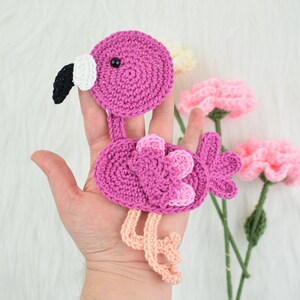 Crochet pattern Crochet flamingo applique flamingo applique pattern for blankets pdf pattern image 5