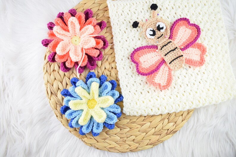 Crochet blanket Blossom spring blanket PDF pattern image 10