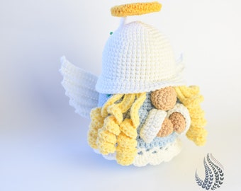 Crochet pattern- Angel Gnome Crochet pattern- Amigurumi Christmas Angel pattern