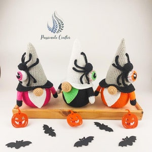 Crochet pattern- Halloween Spider gnome pattern- Spooky Spider gnome- Haloween decoration- Handmade Halloween gift