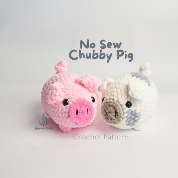 Patron au crochet - Patron de cochon potelé sans couture