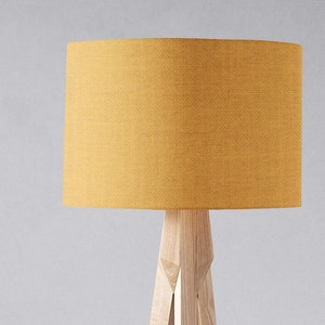 Plain Golden Mustard Yellow Lampshade for a Table Lamp, Floor Lamp or a Ceiling Light Shade