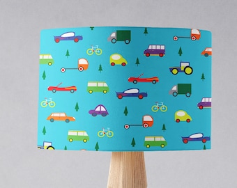 Blue Cars and Trees Lampshade Light shade