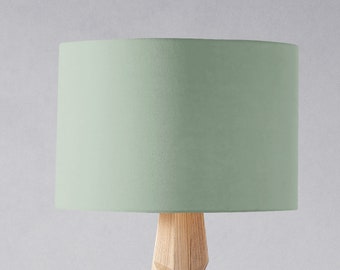 Abat-jour uni vert sauge pour une lampe de table, un lampadaire ou un abat-jour de plafond