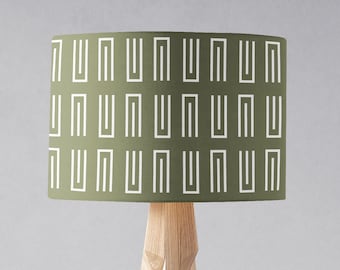 Olive Green Lampshade, Olive lampshade,Geometric lamp shade, New home gift, pendant light, lampshades, bedside lamp, ceiling lampshade