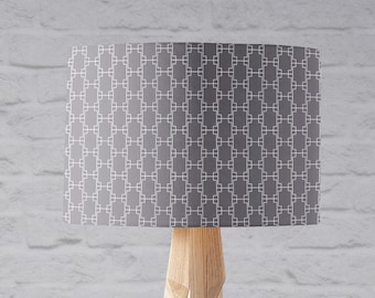 Grey lampshade, Grey home decor, Gray lampshade, Grey light shade, Grey floor lamp, 30cm lampshade, Navy living room, Harp fitting lampshade