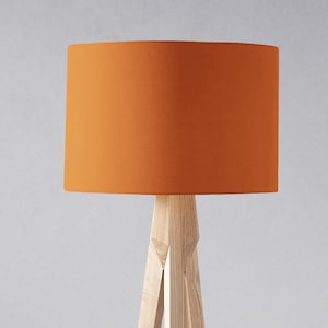 Plain Burnt Orange Lampshade for a Table Lamp, Floor Lamp or a Ceiling Light Shade