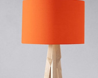 Plain Orange Lampshade for a Table Lamp, Floor Lamp or a Ceiling Light Shade