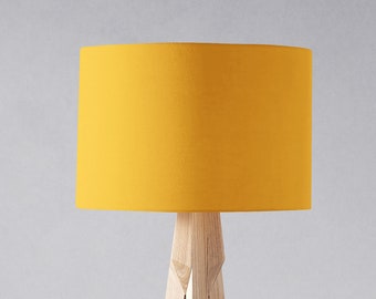 Plain Yellow Mustard Lampshade for a Table Lamp, Floor Lamp or a Ceiling Light Shade