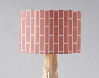 Pink Geometric Lampshade, Pink table lamps, Geometric lampshade, light shade, new home gift, pendant light, bedside lamp, ceiling lampshade