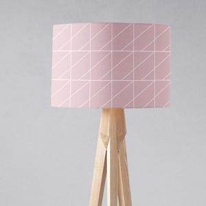 Blush pink Lampshade for Table Lamp, Ceiling Light Shade or Floor Lamp, 20cm, 30cm or 40cm Pink Nursery Lamp Shade