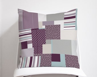 Memphis cushion | Etsy Purple Pillow Covers All Sizes gifts