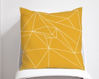 Yellow cushions, Yellow home decor, Home accessories, Yellow living room, Yellow throw pillows, New home gift, Christmas gift, Cushions