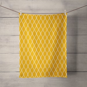 Mustard geo towels 2025