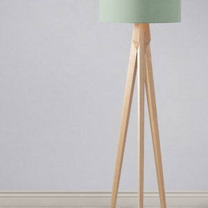 Abat-jour uni vert sauge pour une lampe de table, un lampadaire ou un abat-jour de plafond image 4